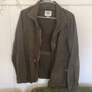 Old Navy olive green utility jacket